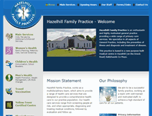 Tablet Screenshot of hazelhillfamilypractice.com